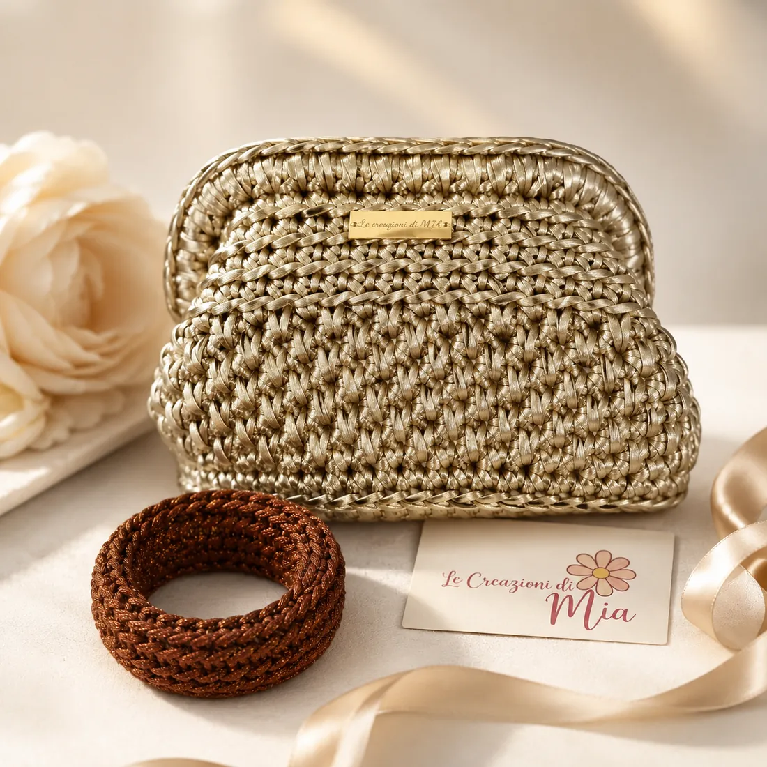 Pochette crochet handmade